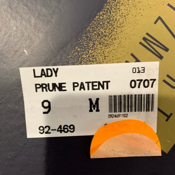 Vtg Stuart Weitzman Prune Patent Stilettos Sz9M - Picture 8 of 8